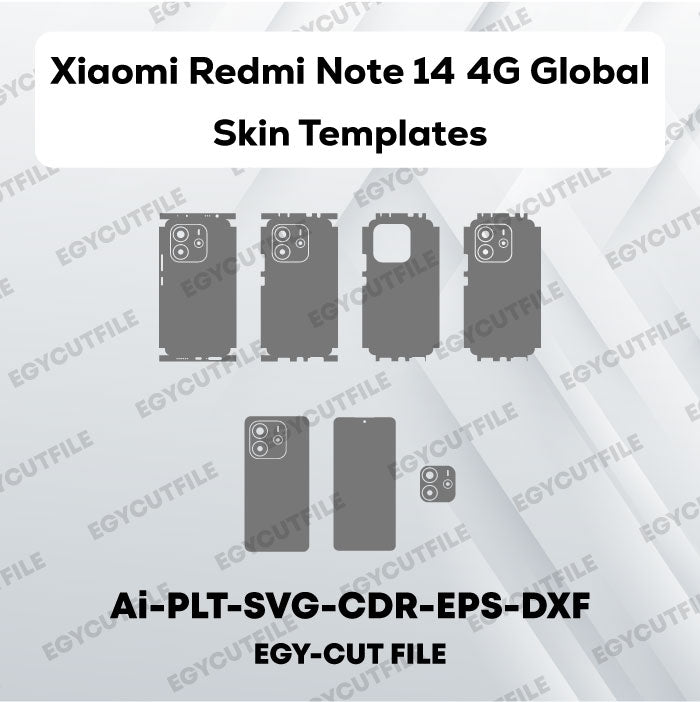 Xiaomi Redmi Note 14 4G Global Vector Skin Cut Files