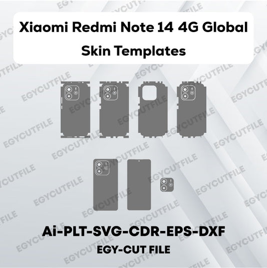 Xiaomi Redmi Note 14 4G Global Vector Skin Cut Files