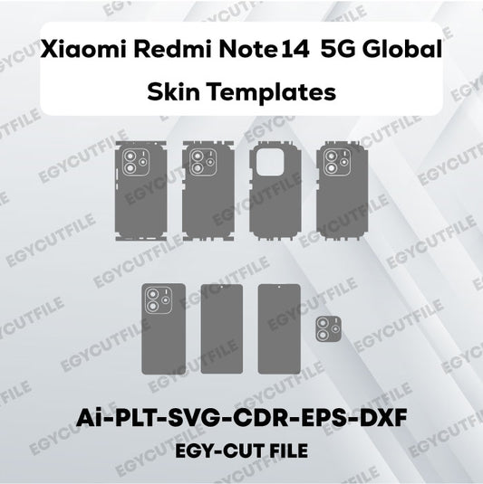 Xiaomi Redmi Note 14 5G Global Vector Skin Cut Files