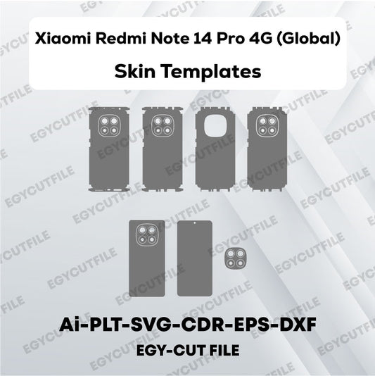 Xiaomi Redmi Note 14 Pro 4G (Global) Vector Skin Cut Files