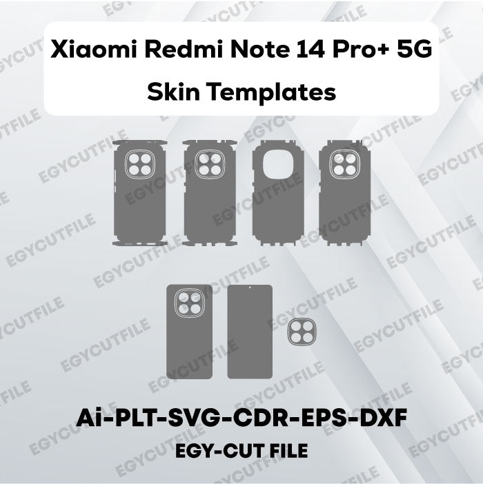 Xiaomi Redmi Note 14 Pro+ 5G Global Vector Skin Cut Files