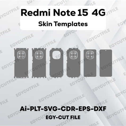 Xiaomi Redmi Note 15 4G Vector Skin Cut Files
