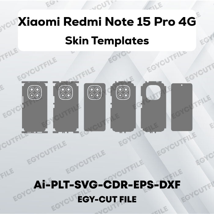 Xiaomi Redmi Note 15 Pro 4G Vector Skin Cut Files