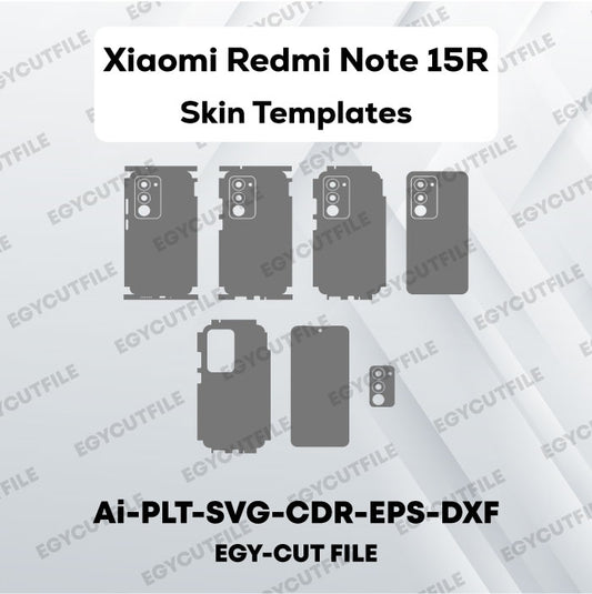 Xiaomi Redmi Note 15R Vector Skin Cut Files