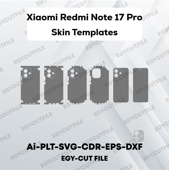 Xiaomi Redmi Note 17 Pro Vector Skin Cut Files