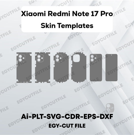 Xiaomi Redmi Note 17 Pro Vector Skin Cut Files