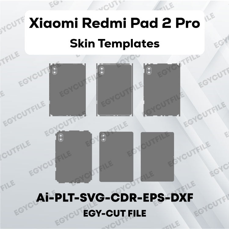 Xiaomi Redmi Pad 2 Pro Vector Skin Cut Files