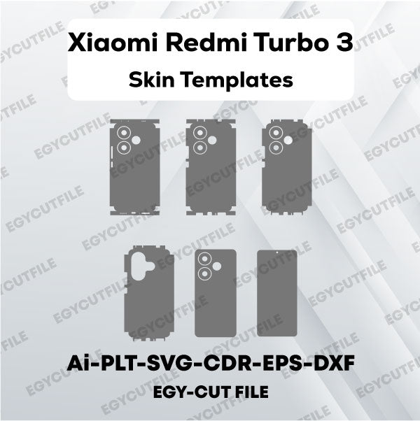 Xiaomi Redmi Turbo 3 Vector Skin Cut Files