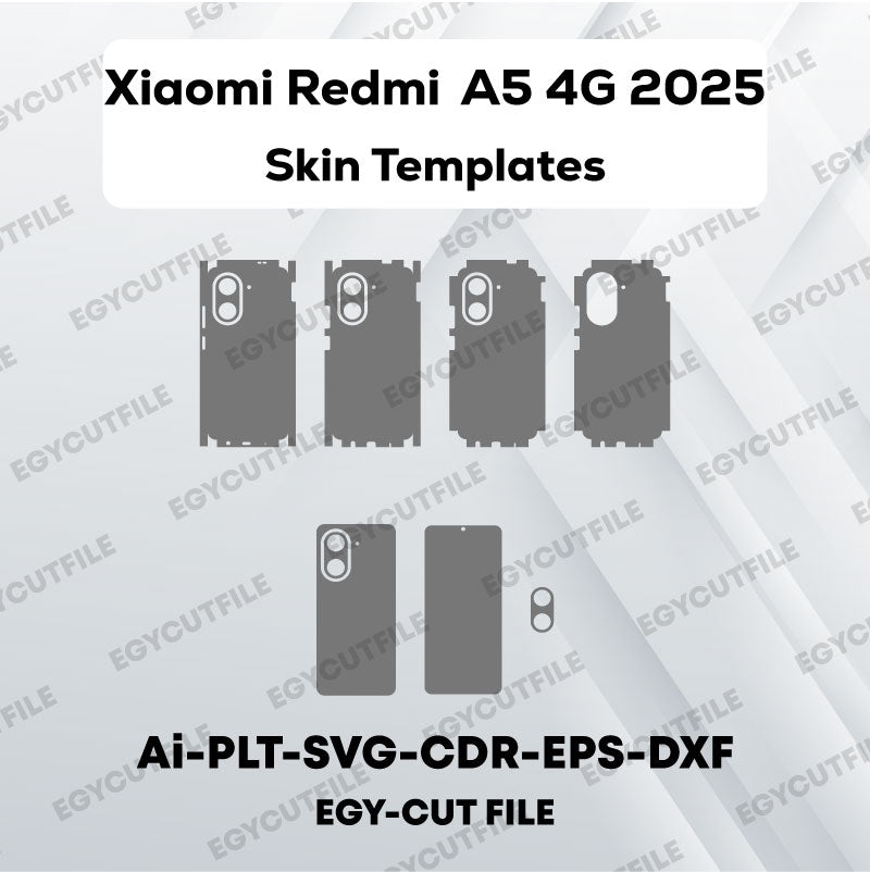 Xiaomi Redmi A5 4G 2025 Vector Skin Cut Files