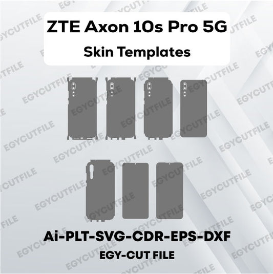 ZTE Axon 10s Pro 5G Vector Skin Cut Files