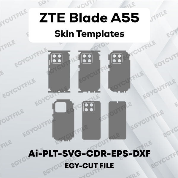 ZTE Blade A55 Vector Skin Cut Files