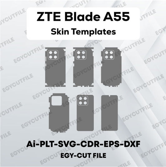 ZTE Blade A55 Vector Skin Cut Files