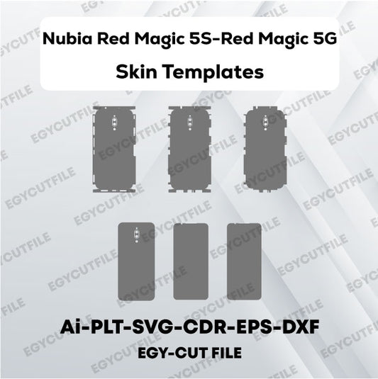 ZTE nubia Red Magic 5G-Red Magic 5S Vector Skin Cut Files