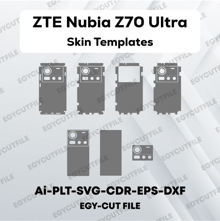 ZTE nubia Z70 Ultra Vector Skin Cut Files