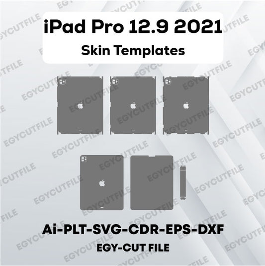 iPad Pro 12.9 2021 Vector Skin Cut Files