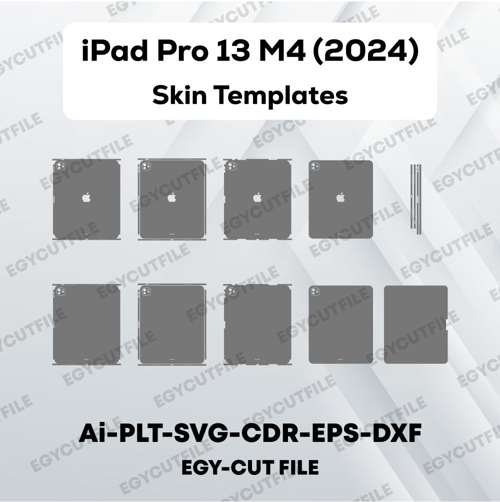 iPad Pro 13 M4 (2024) Vector Skin Cut Files