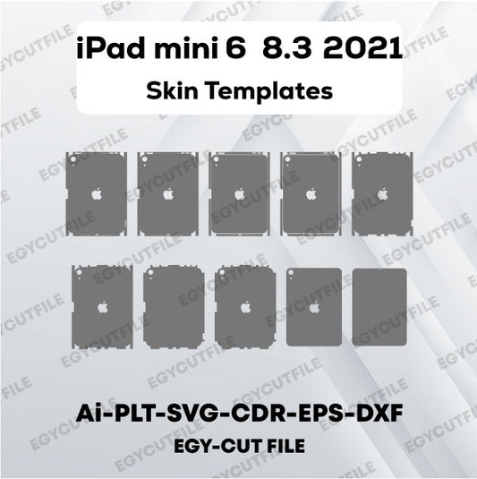 iPad Mini 6 8.3 2021 Vector Skin Cut Files