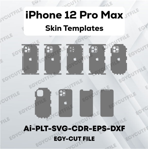 iPhone 12 Pro Max Vector Skin Cut Files