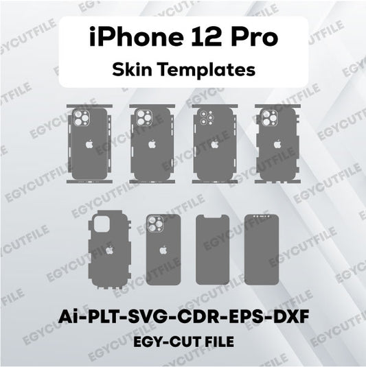 iPhone 12 Pro Vector Skin Cut Files