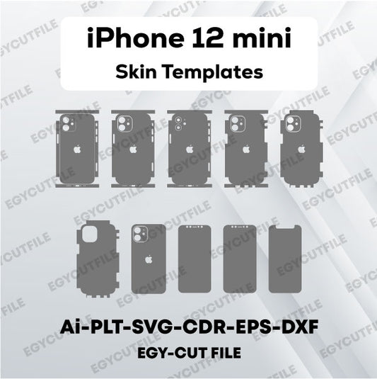 iPhone 12 mini Vector Skin Cut Files