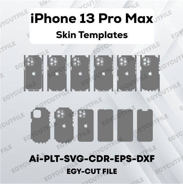 iPhone 13 Pro Max Vector Skin Cut Files