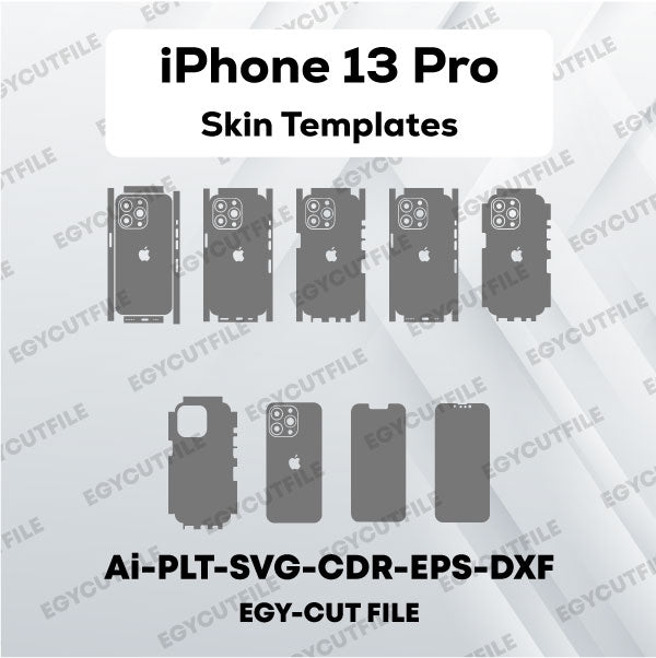 iPhone 13 Pro Vector Skin Cut Files