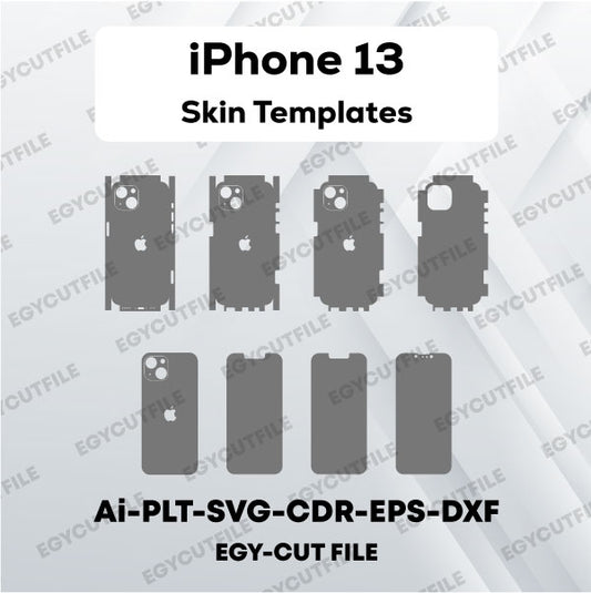 iPhone 13 Vector Skin Cut Files