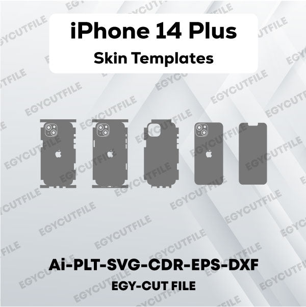 iPhone 14 Plus Vector Skin Cut Files