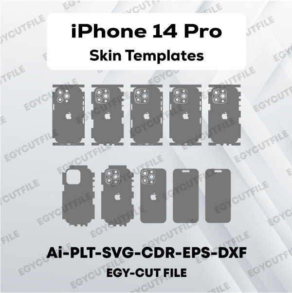 iPhone 14 Pro Vector Skin Cut Files