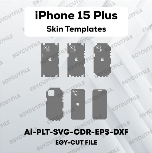 iPhone 15 Plus Vector Skin Cut Files