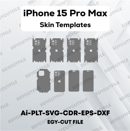 iPhone 15 Pro Max Vector Skin Cut Files