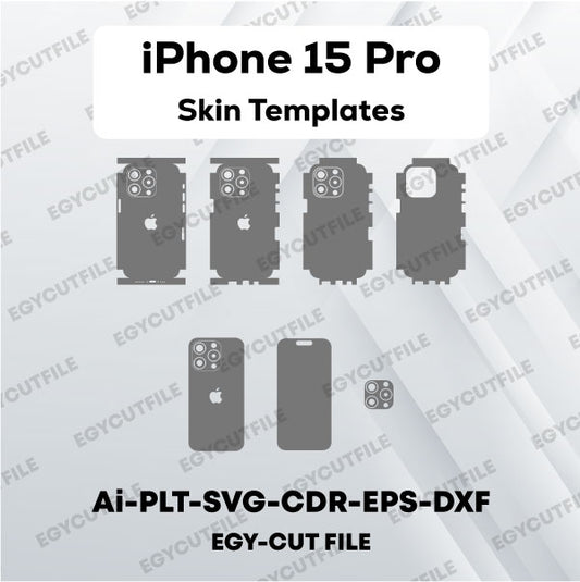 iPhone 15 Pro Vector Skin Cut Files