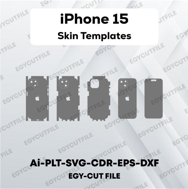 iPhone 15 Vector Skin Cut Files