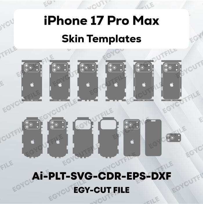 iPhone 17 Pro Max  Vector Skin Cut Files