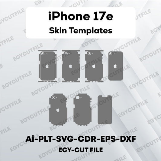 iPhone 17e Vector Skin Cut Files