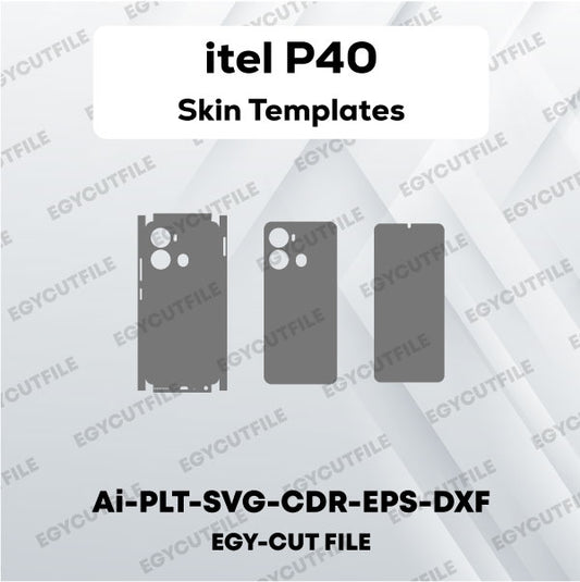 itel P40 Vector Skin Cut Files