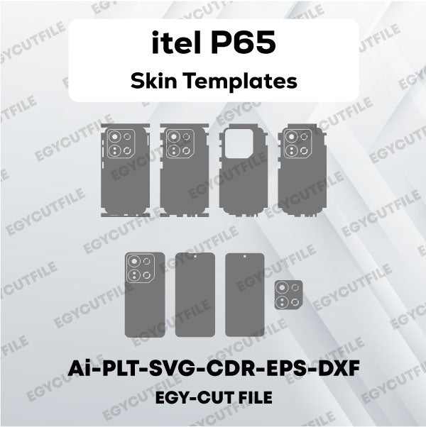 itel P65 Vector Skin Cut Files