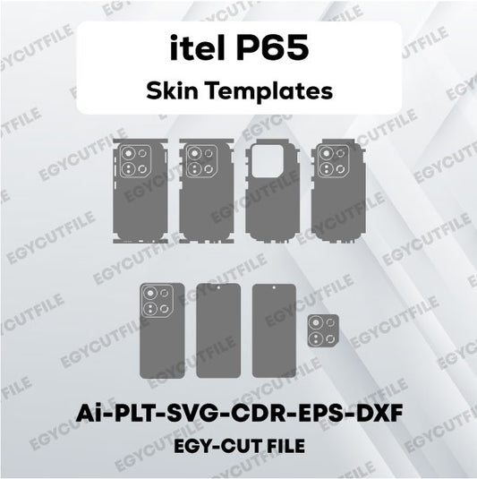 itel P65 Vector Skin Cut Files