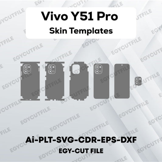 Vivo Y51 Pro Vector Skin Cut File