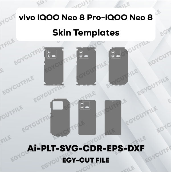 vivo iQOO Neo 8 Pro-iQOO Neo 8 Vector Skin Cut Files