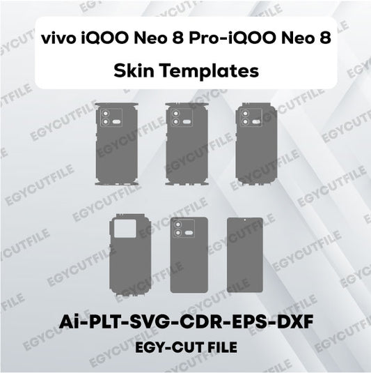 vivo iQOO Neo 8 Pro-iQOO Neo 8 Vector Skin Cut Files