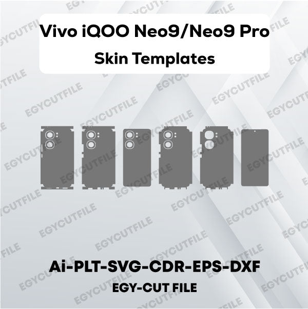 Vivo iQOO Neo9 Pro - Vivo iQOO Neo9 Vector Skin Cut Files